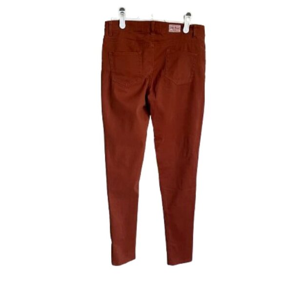 Judy Blue Ochre Burnt Orange Brown Soft Denim Skinny Jeans Women's Size 3 (26) - Picture 2 of 14